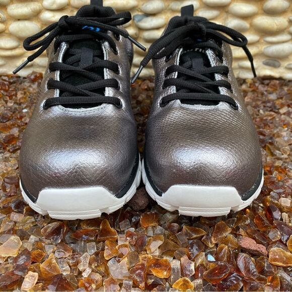NIB New Nautilus Safety Footwear Spark CT Metallic Grey Silver Shoes 7.5M - Picture 10 of 16